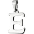BM Jewellery Prívesok písmeno E z chirurgickej ocele S400015