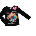Winx Club dievčenské čierne tričko s dlhým rukávom