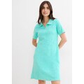 bonprix Froté šaty s polo golierom, po kolená, farba zelená