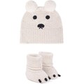 Burberry Kids Baby set of cotton-blend beanie and booties