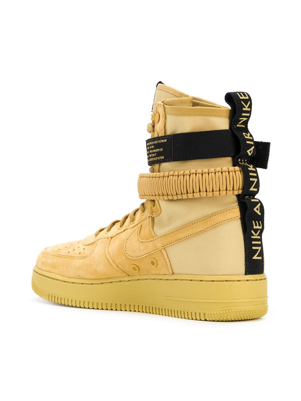 nike sf air force 1 high black and yellow