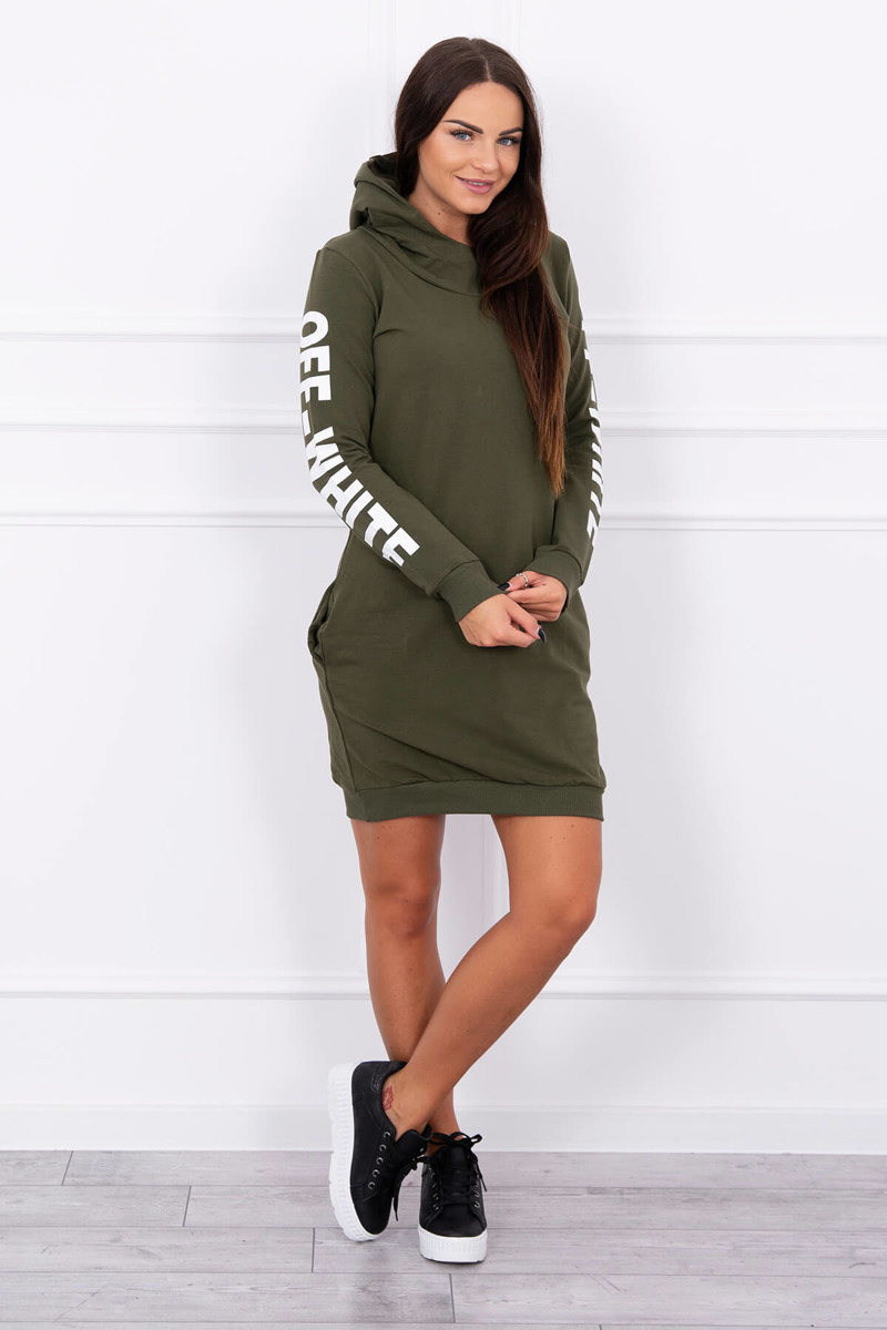 Fashionweek Športové šaty s kapucňou OFF WHITE K62072