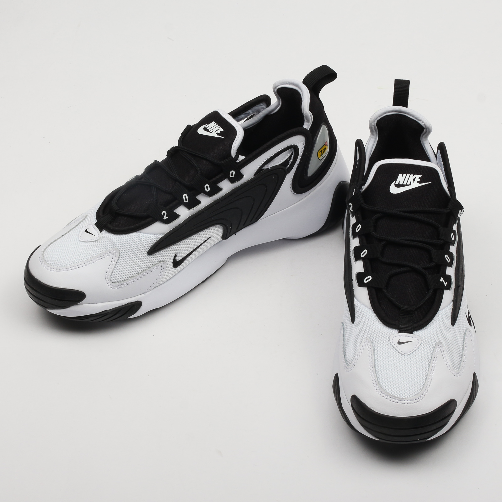 black and white nike zoom 2k