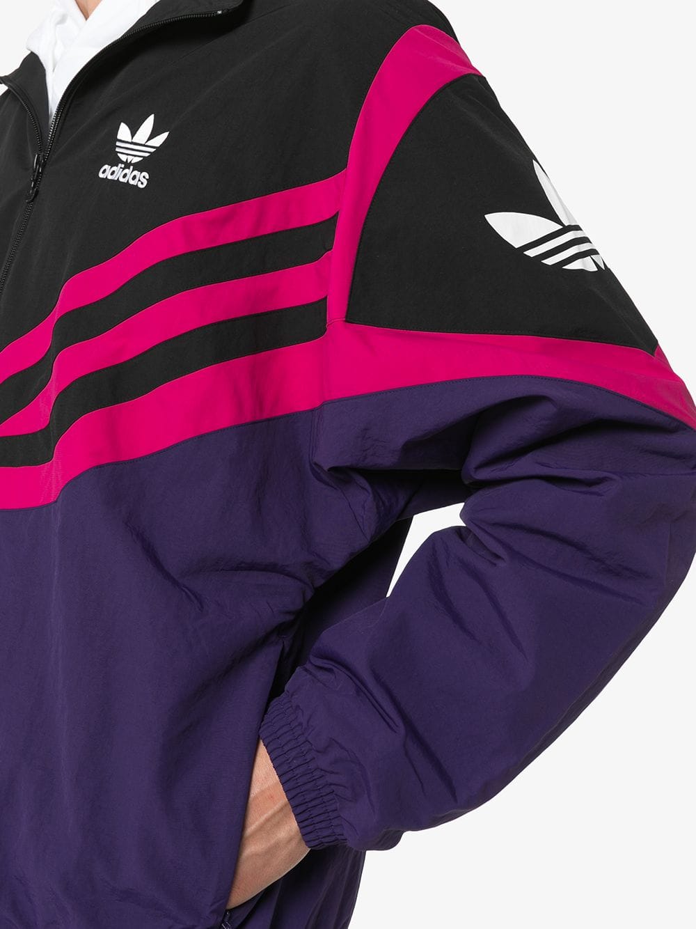 purple adidas windbreaker