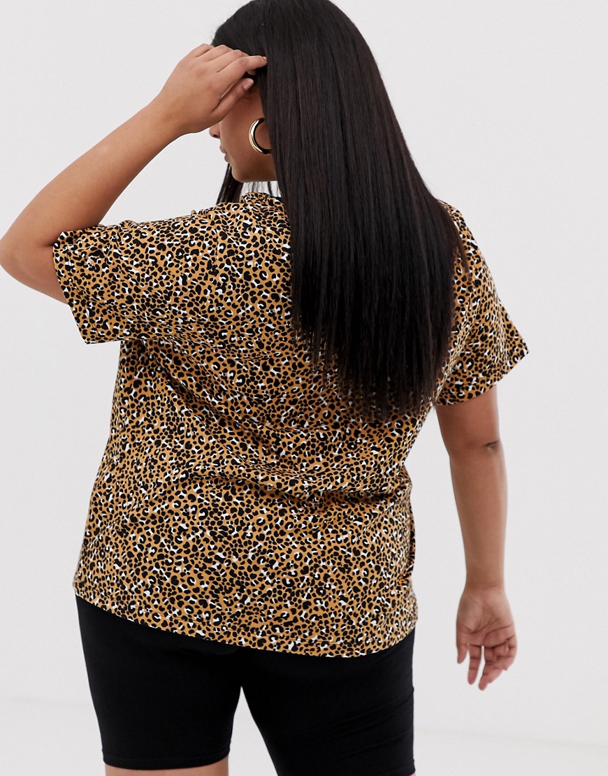 Nike Plus leopard print t-shirt - Desert ochre/black - GLAMI.sk