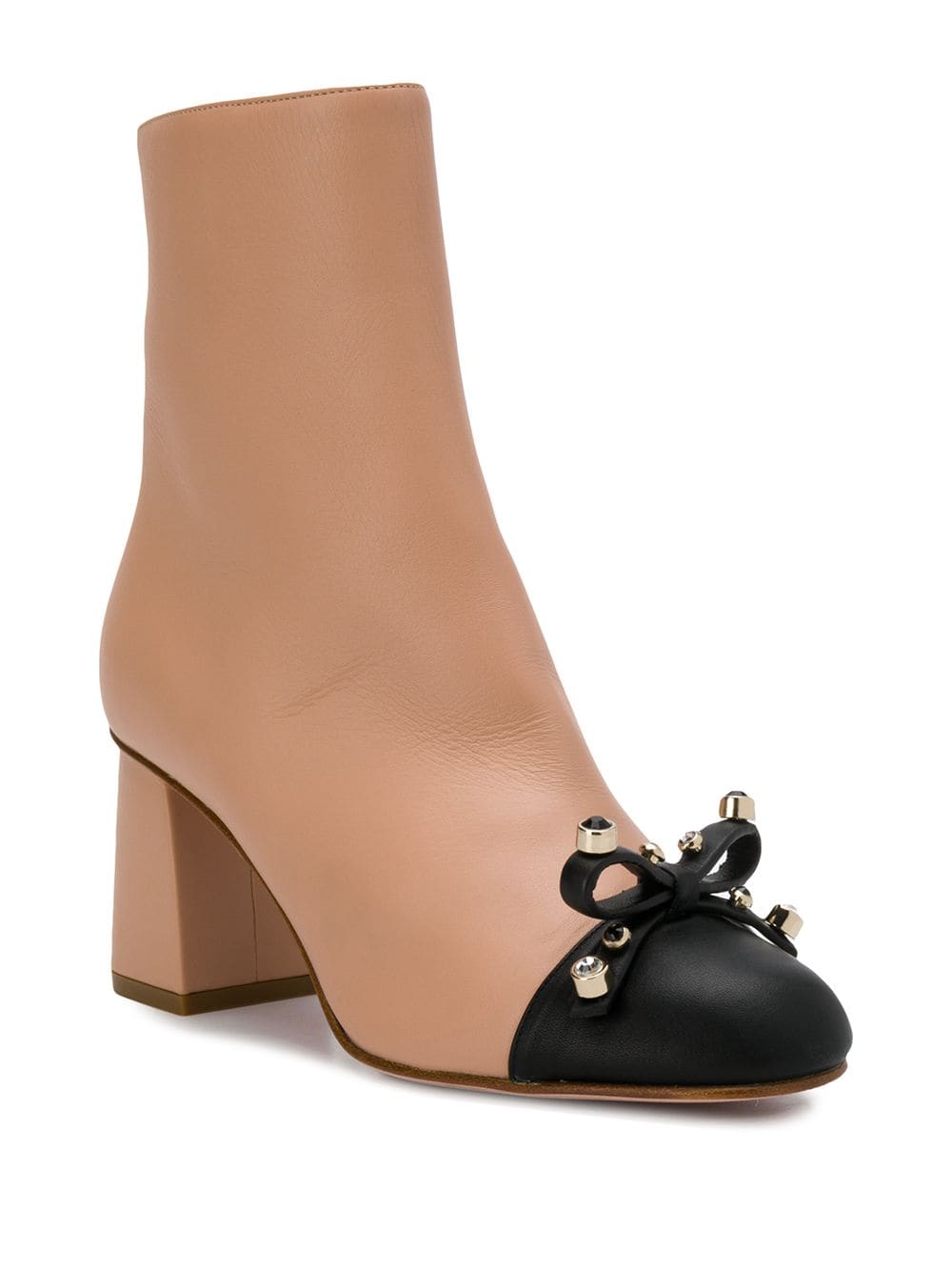 valentino block heel boots