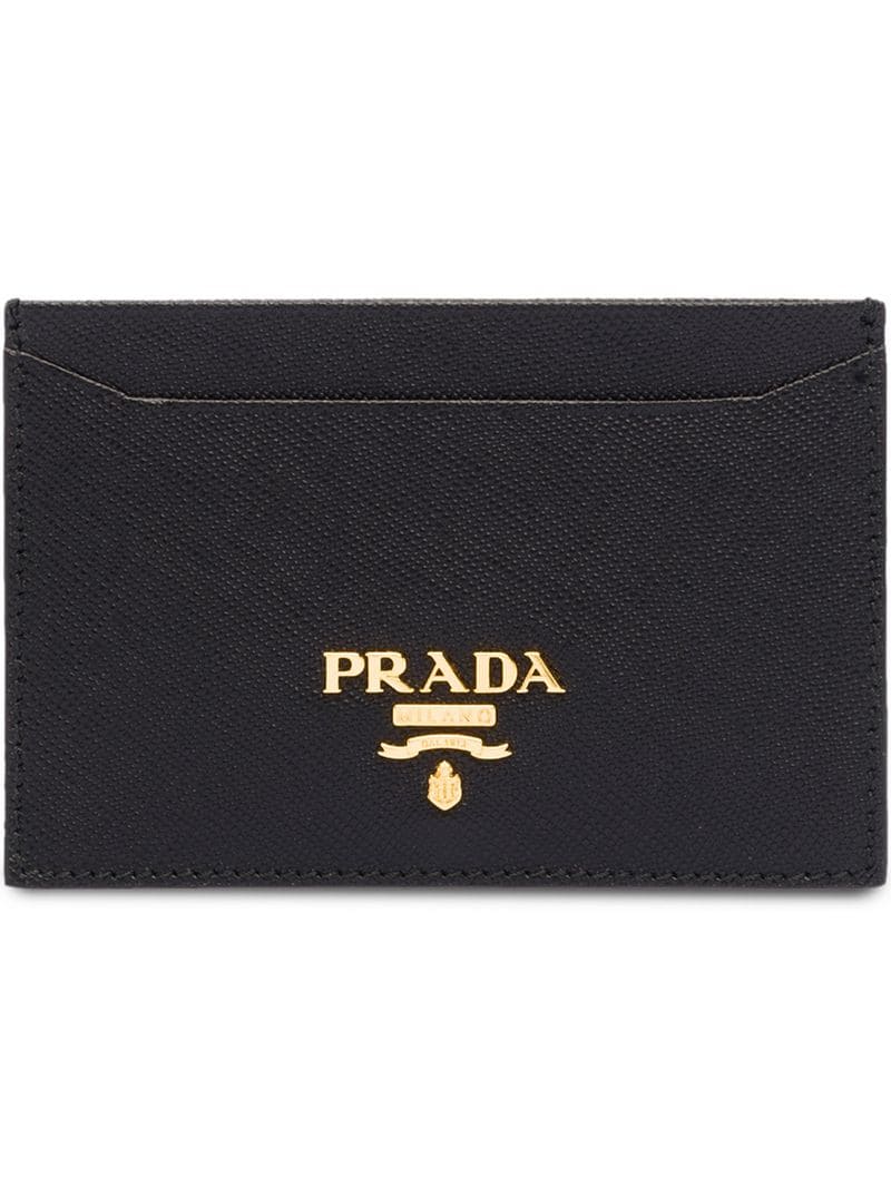 prada black card holder