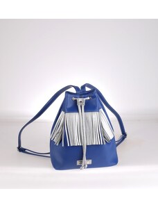 Dámsky batoh so strapcami Kbas modrý