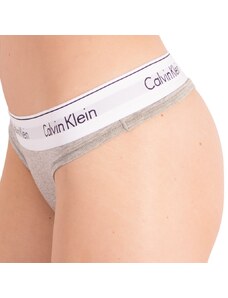 Dámske tangá Calvin Klein nadrozmer sivé (QF5117E-020)