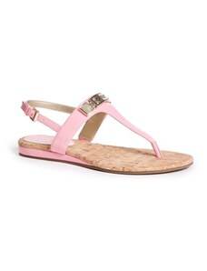 GUESS sandálky Jillaine T-strap ružové, 46-36