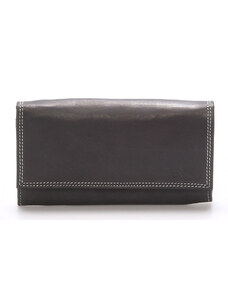 Dámska kožená peňaženka čierna - Delami Guara čierna