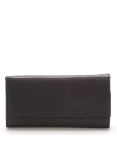 Veľká kožená čierna peňaženka - Delami Juse čierna