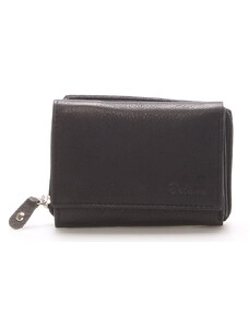 Kožená čierna peňaženka - Delami 8230 čierna