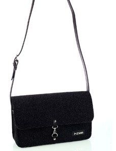 Dámska kabelka cez rameno z plste Kbas čierna