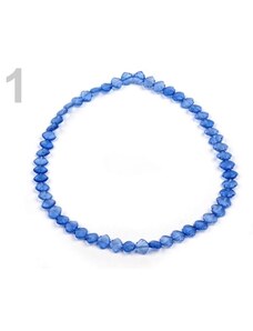 Stoklasa Plastový náhrdelník mušle (1 ks) - 1 modrá jemná transparent