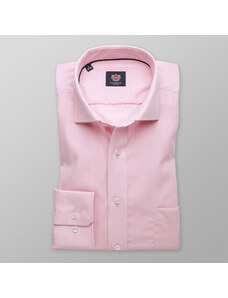 Willsoor Pánska slim fit košeľa London (výška 176-182) 8392 v ružové farbe s úpravou 2W Plus