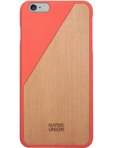 NATIVE UNION Kryt na iPhone 6 Plus Clic Wooden Coral Red