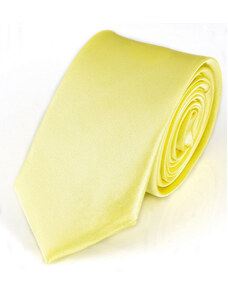 Amparo Miranda Svetlo žlutá kravata jednofarebná