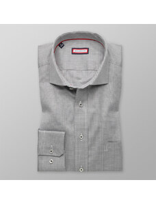 Willsoor Pánska slim fit košeľa (výška 176-182) 8630 v šedé farbe s mikro vzorom