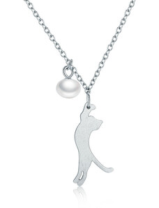 Emporial náhrdelník Hravá mačka SCN175