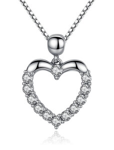 Emporial Royal Fashion náhrdelník Trblietavé srdce SCN025