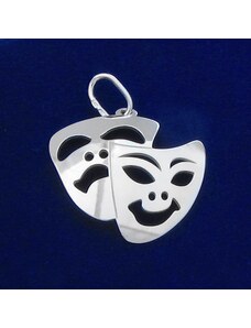 Klenotyn | Strieborný prívesok herecká maska (KPRS169)