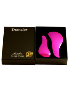 Dtangler Detangler Miraculous Set Pink kartáč na rozčesávání vlasů s rukojetí růžový dárková sada