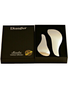 Dtangler Detangler Miraculous Set Silver kartáč na rozčesávání vlasů s rukojetí stříbrný dárková sada