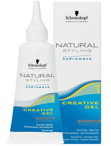 Schwarzkopf Professional Natural Styling Hydrowave Creative Gel 50ml, 1 - normálna až ľahko porézne vlasy