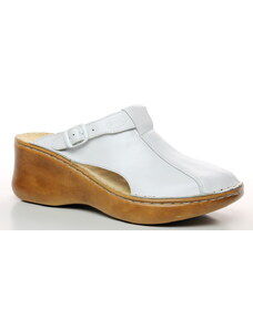 ORTO PLUS 3060-10 bílé, dámské nazouváky - dámská obuv
