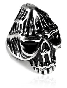 Pánsky prsteň z chirurgickej ocele lebka S85085