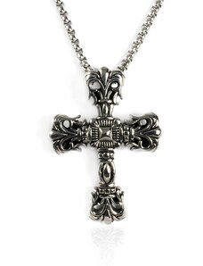 Pánsky náhrdelník z chirurgickej ocele - kríž S91120