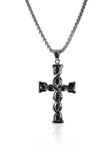 BEMI Design Náhrdelník kríž z chirurgickej ocele S213150