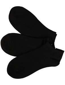Pesail Bamboo Black dámske členkové ponožky - 3 páry