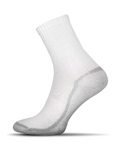 Buďchlap Biele pohodlné pánske ponožky Sensitive