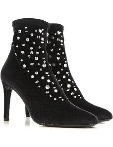 Giuseppe Zanotti Design Vysoké boty pro ženy Ve výprodeji v Outletu, Černá, Samet, 2024, 39 40