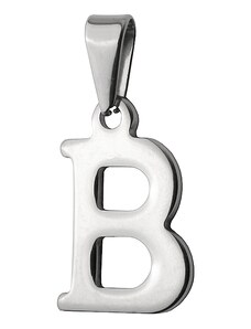 BM Jewellery Prívesok písmeno B z chirurgickej ocele S397015