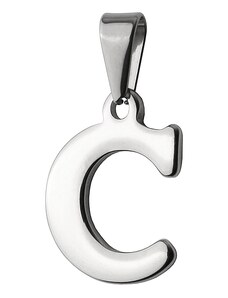 BM Jewellery Prívesok písmeno C z chirurgickej ocele S398015