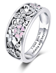 Emporial strieborný prsteň Lúka milovaných kvetov SCR390