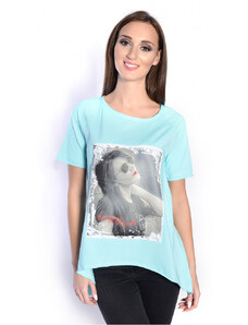 OXYD Mätová blúzka/tričko s potlačou fotky ženy OX2570