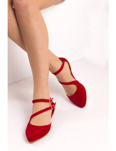 Fox Shoes Baleríny - Červená - Ploché