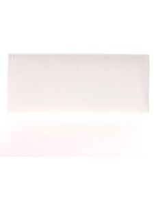 Decentná saténová listová kabelka biela - Delami P355 biela