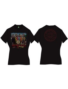 RUKA HORE Dámske tričko The Beatles Sgt Pepper Čierna