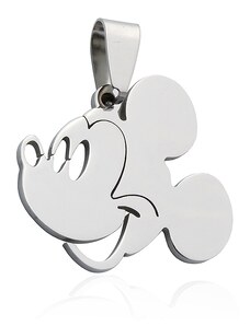 BM Jewellery Prívesok Mickey Mouse veľký z chirurgickej ocele S849030