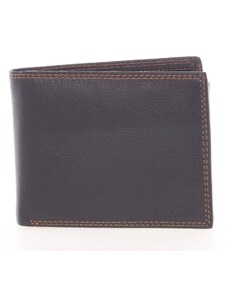 Kvalitná pánska kožená čierna voľná peňaženka - SendiDesign Sabastian čierna