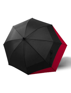 Doppler Long AC Move - palicový dáždnik čierno / červený