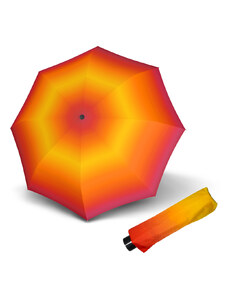 Doppler Mini Fiber NEW YORK - dámsky skladací mechanický dáždnik oranžovo-žltá