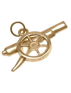 FC Arsenal zlatý prívesok 9ct Gold Pendant Cannon