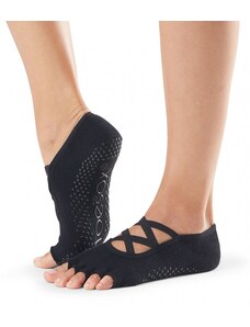 Toesox Halftoe Elle protišmykové ponožky (čierna)