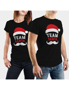 Sviatkujeme Valentín Vianočné tričká Team Santa